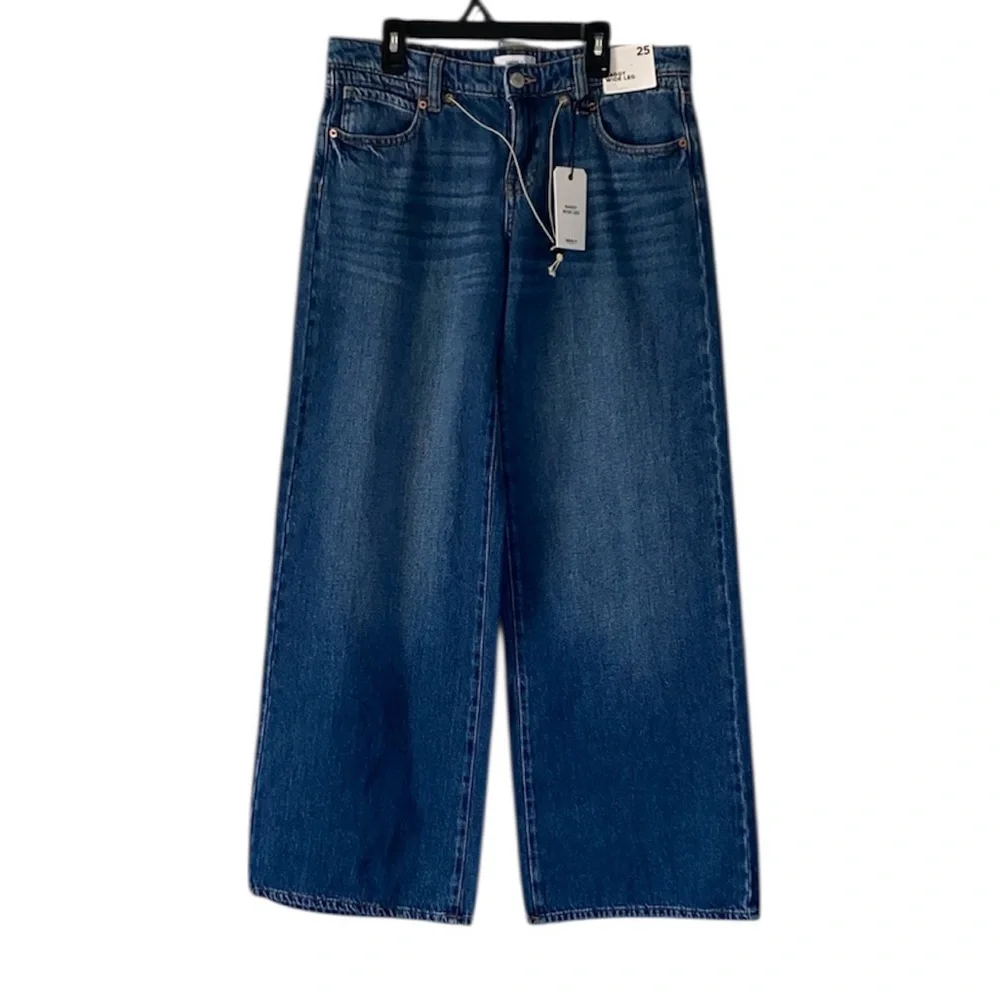 Forever 21 | BAGGY WIDE LEG LOW RISE BAGGY FIT WIDE STRAIGHT LEG SIZE 25 - Picture 2 of 11